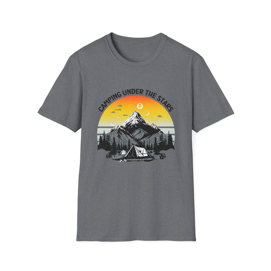 “Camping Under the Stars” Unisex Softstyle T-Shirt