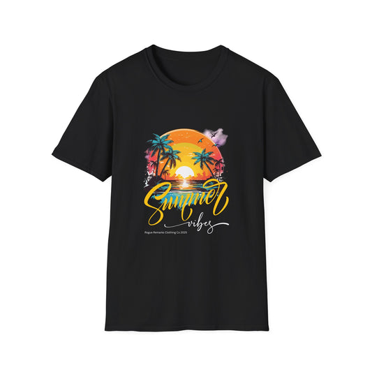 Summer Vibes T-Shirt – Escape to Paradise! Unisex Softstyle T-Shirt