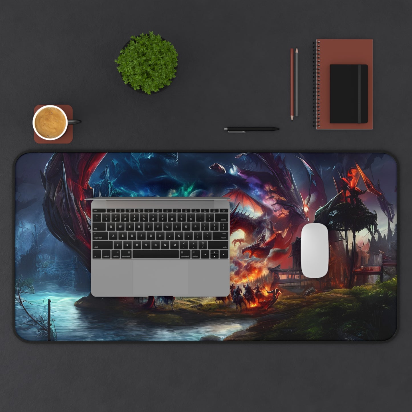 Clash of the Wyrms Gaming Desk Mat