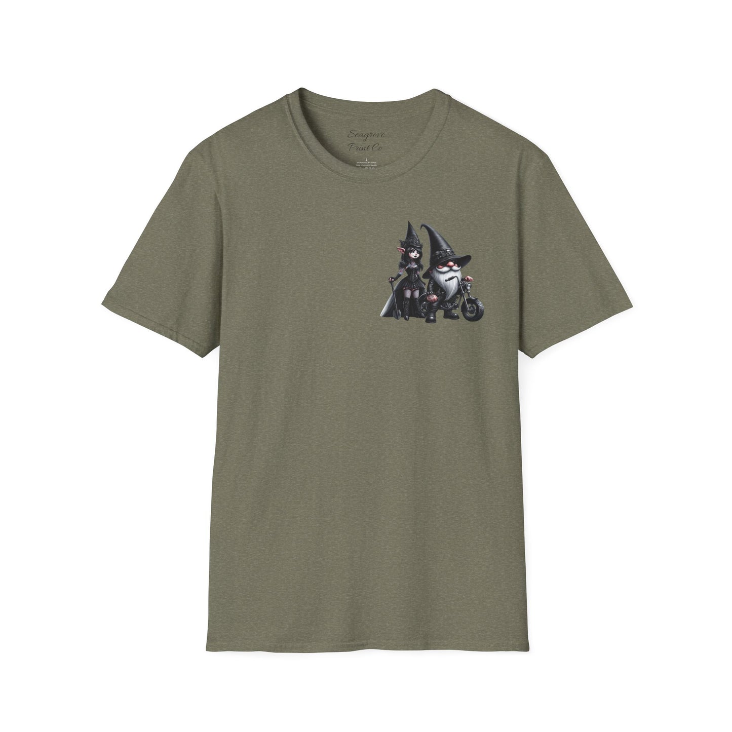 “Gothic Vibes, Midnight Rides” Unisex Softstyle T-Shirt