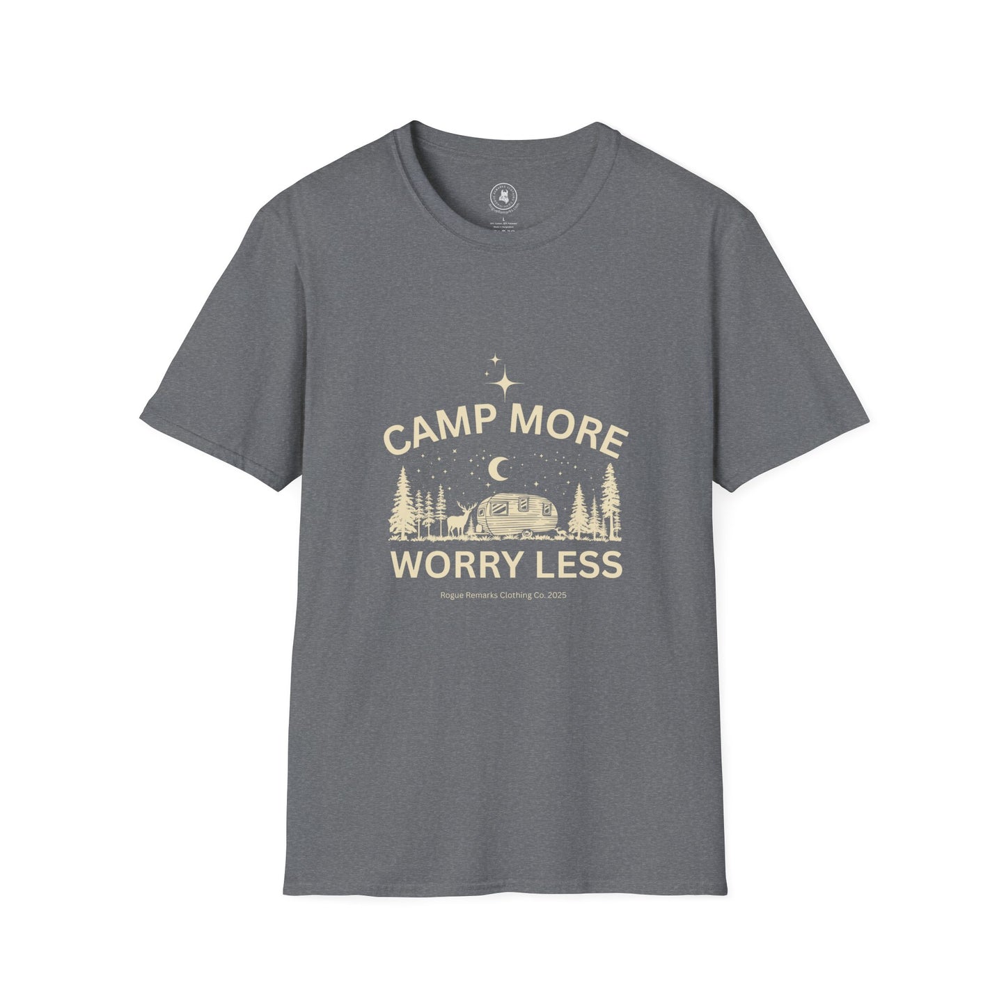 Camp More, Worry Less Tee – Stargazer Edition Unisex T-Shirt