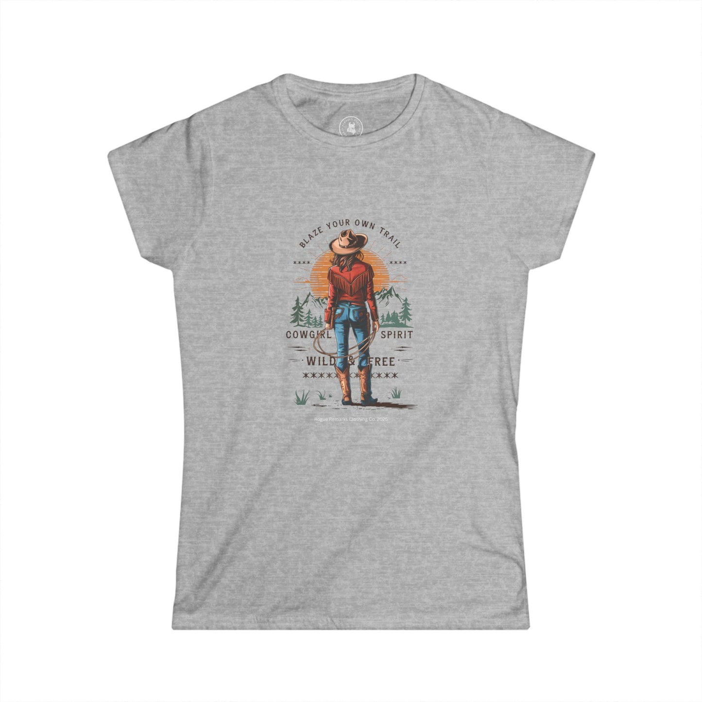 Blaze Your Own Trail Tee – Cowgirl Spirit Edition Graphic Women's T-Shirt