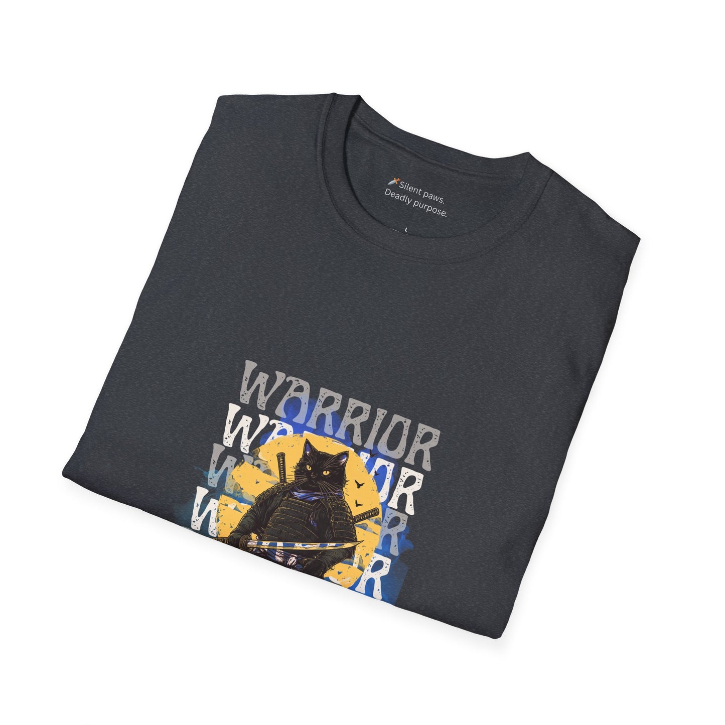 Samurai Cat Unisex Softstyle T-Shirt