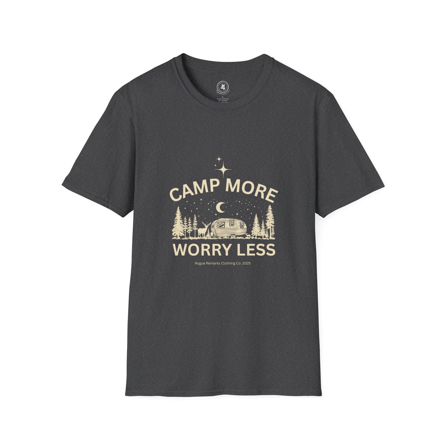 Camp More, Worry Less Tee – Stargazer Edition Unisex T-Shirt