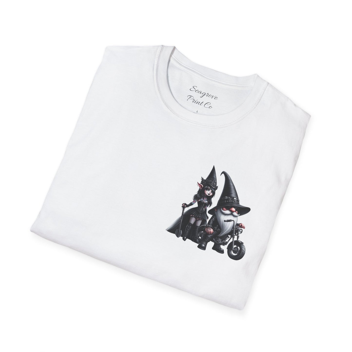 “Gothic Vibes, Midnight Rides” Unisex Softstyle T-Shirt