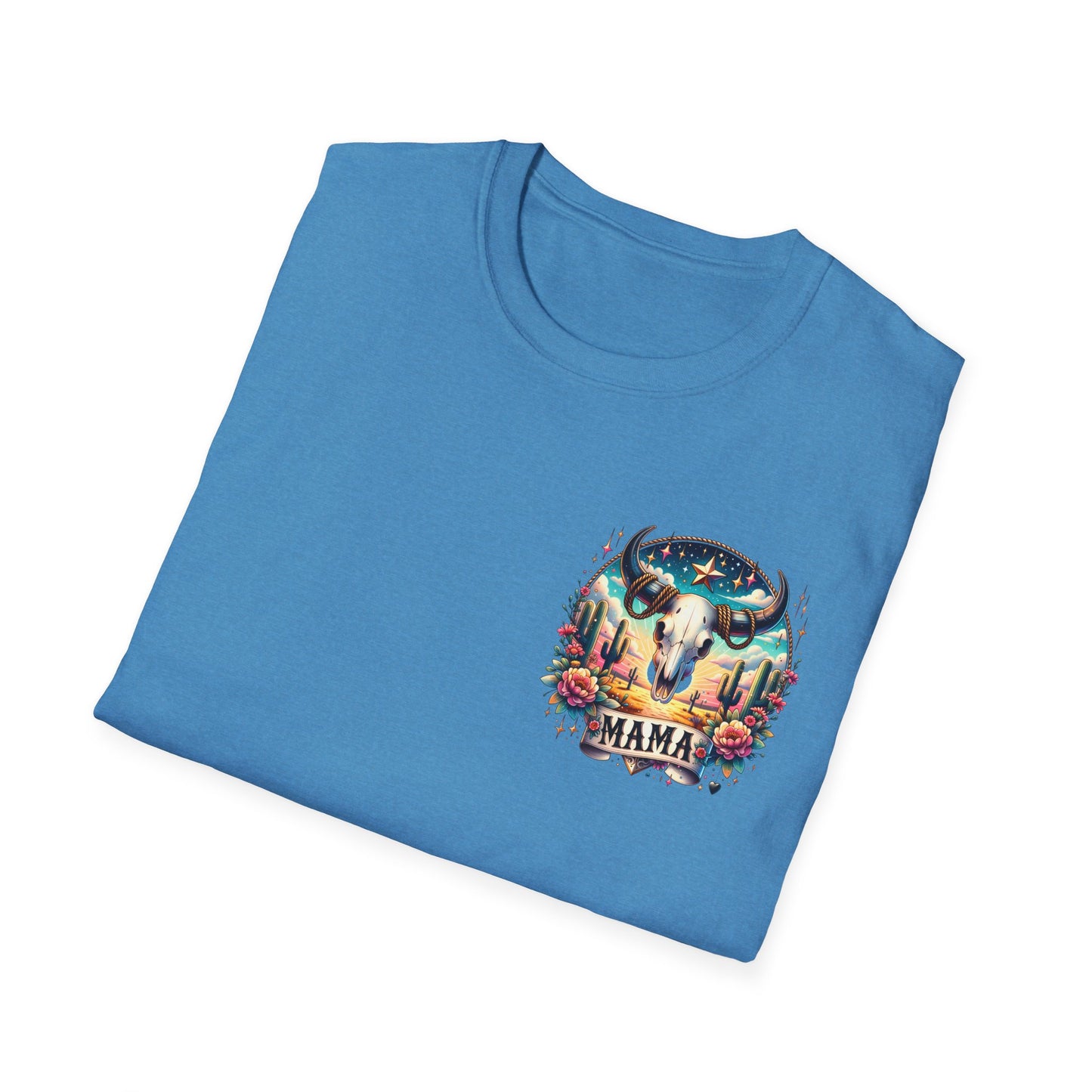 “Mama” Bull Skull Unisex Softstyle T-Shirt