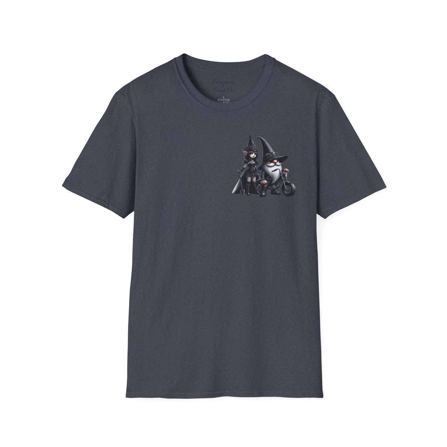 “Gothic Vibes, Midnight Rides” Unisex Softstyle T-Shirt