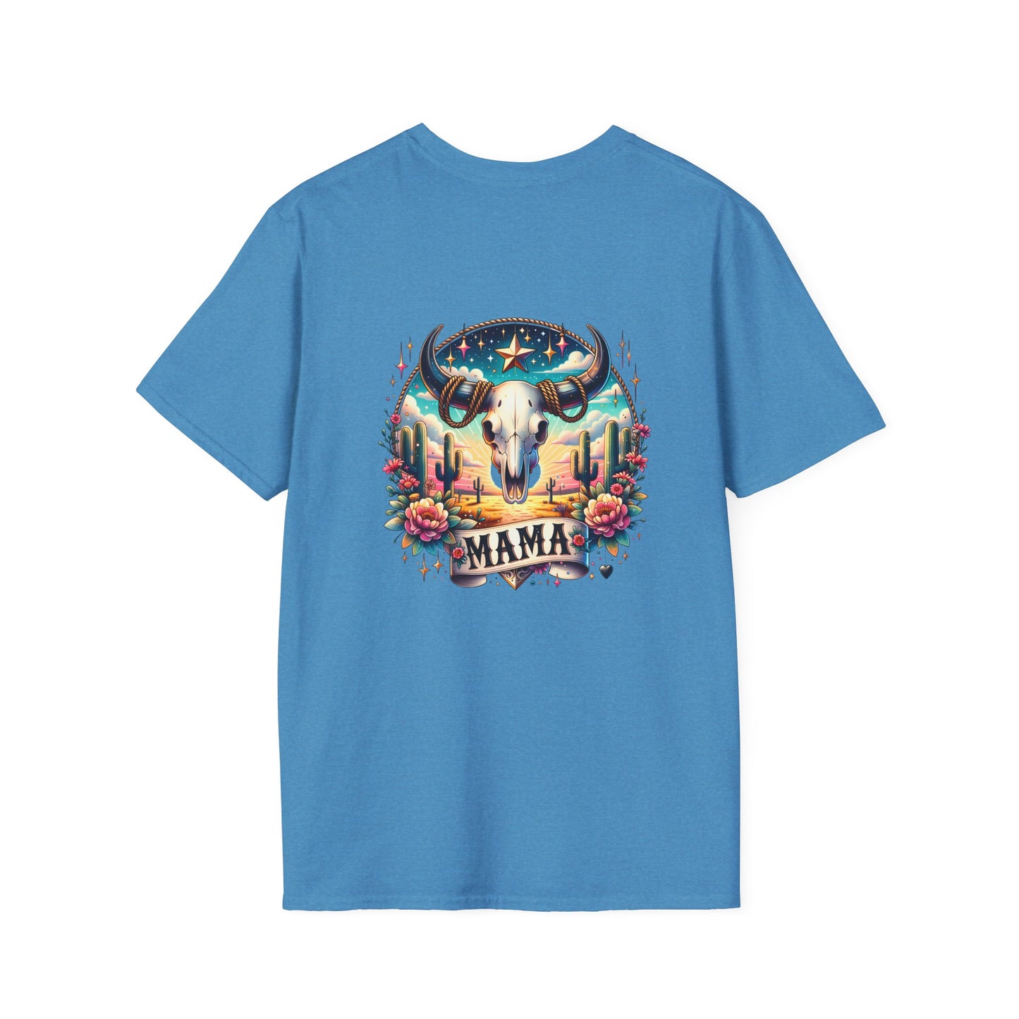 “Mama” Bull Skull Unisex Softstyle T-Shirt