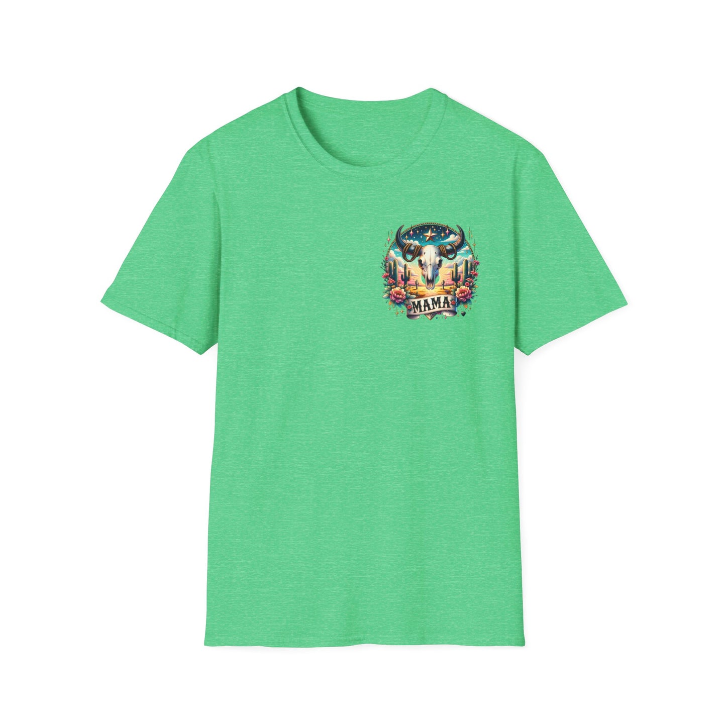 “Mama” Bull Skull Unisex Softstyle T-Shirt
