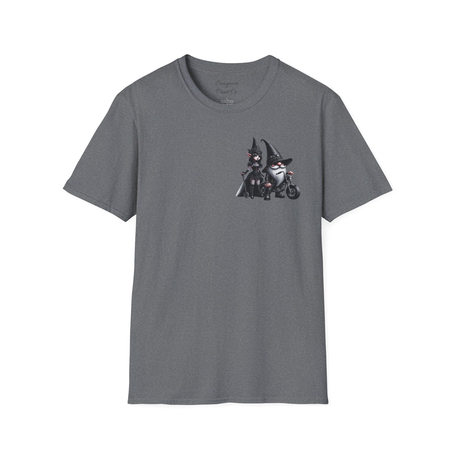 “Gothic Vibes, Midnight Rides” Unisex Softstyle T-Shirt