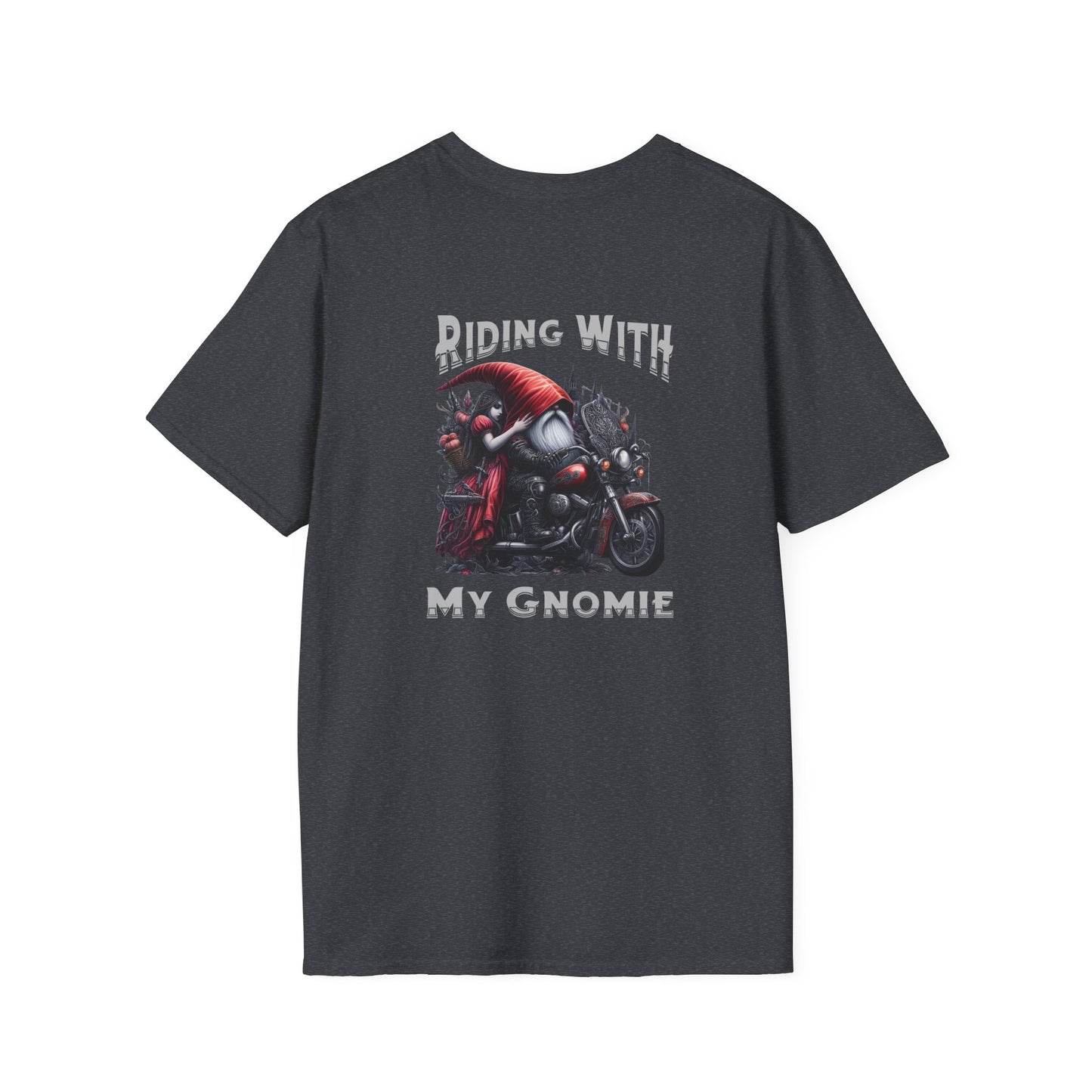 “Riding with My Gnomie” Unisex Softstyle T-Shirt