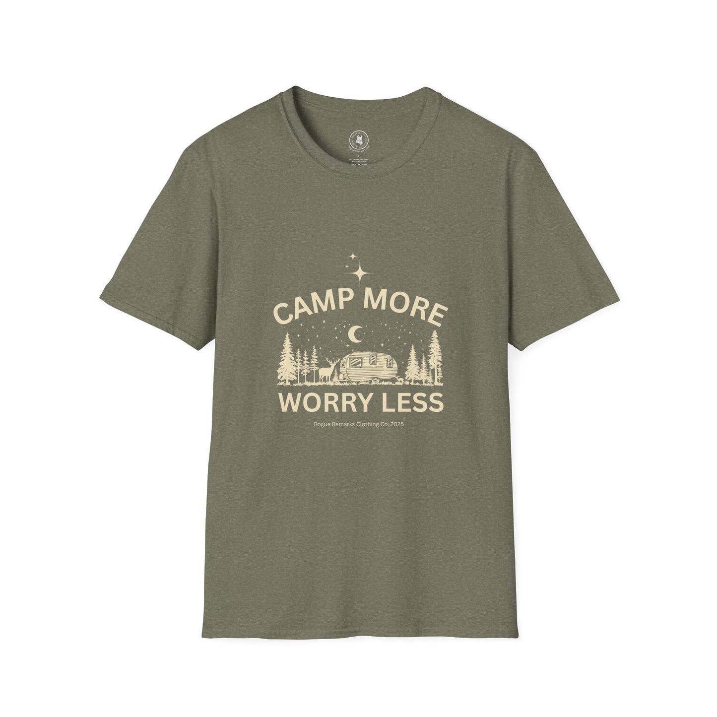 Camp More, Worry Less Tee – Stargazer Edition Unisex T-Shirt