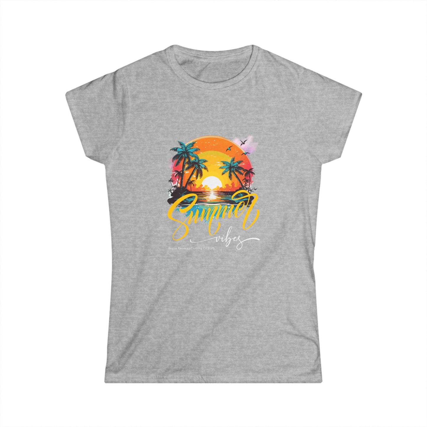 Summer Vibes T-Shirt – Escape to Paradise! Women's Softstyle Tee