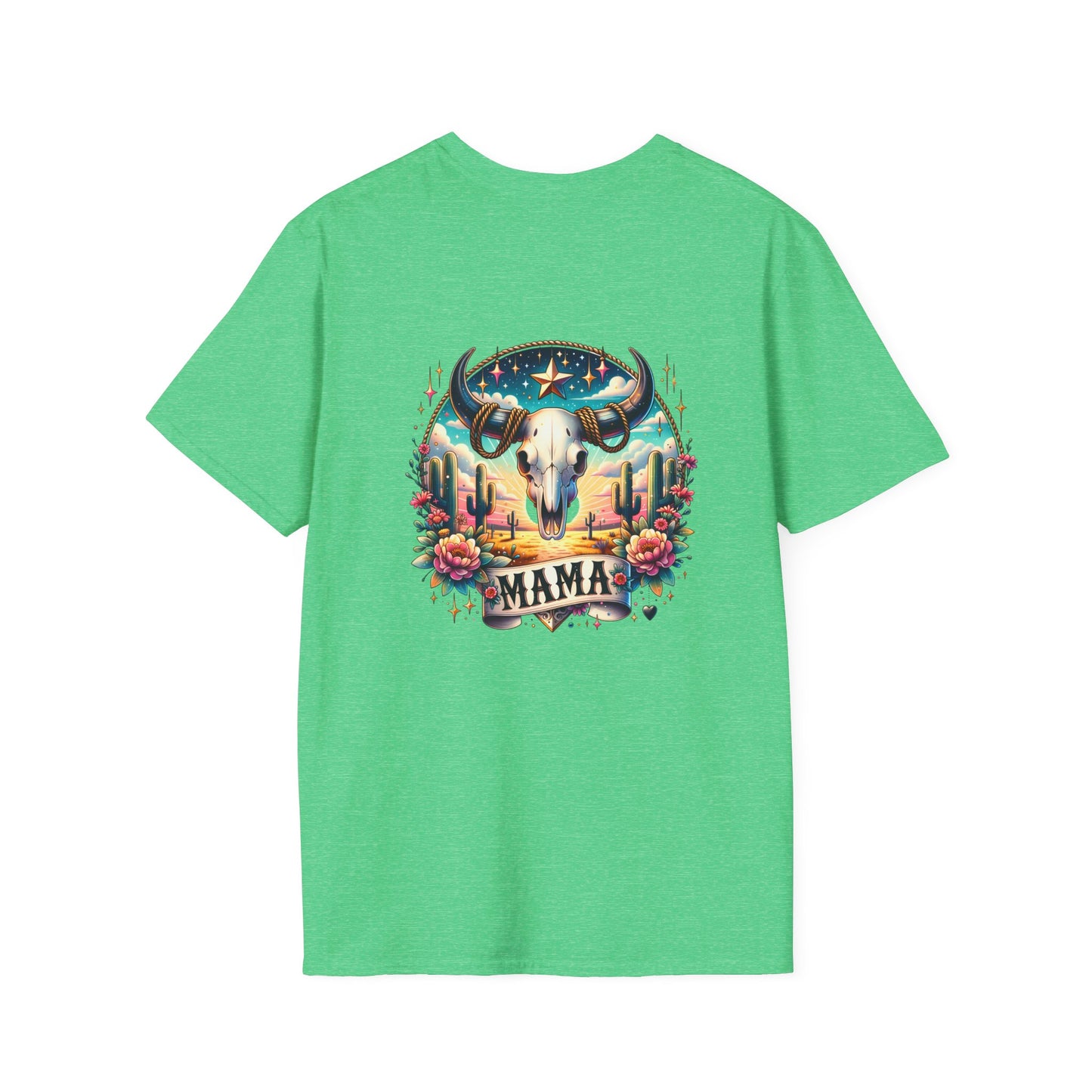 “Mama” Bull Skull Unisex Softstyle T-Shirt