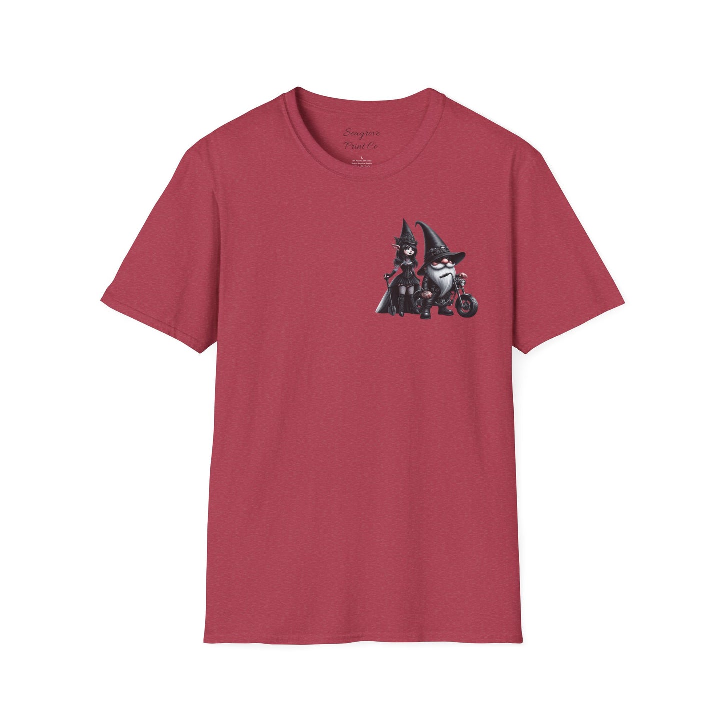 “Gothic Vibes, Midnight Rides” Unisex Softstyle T-Shirt