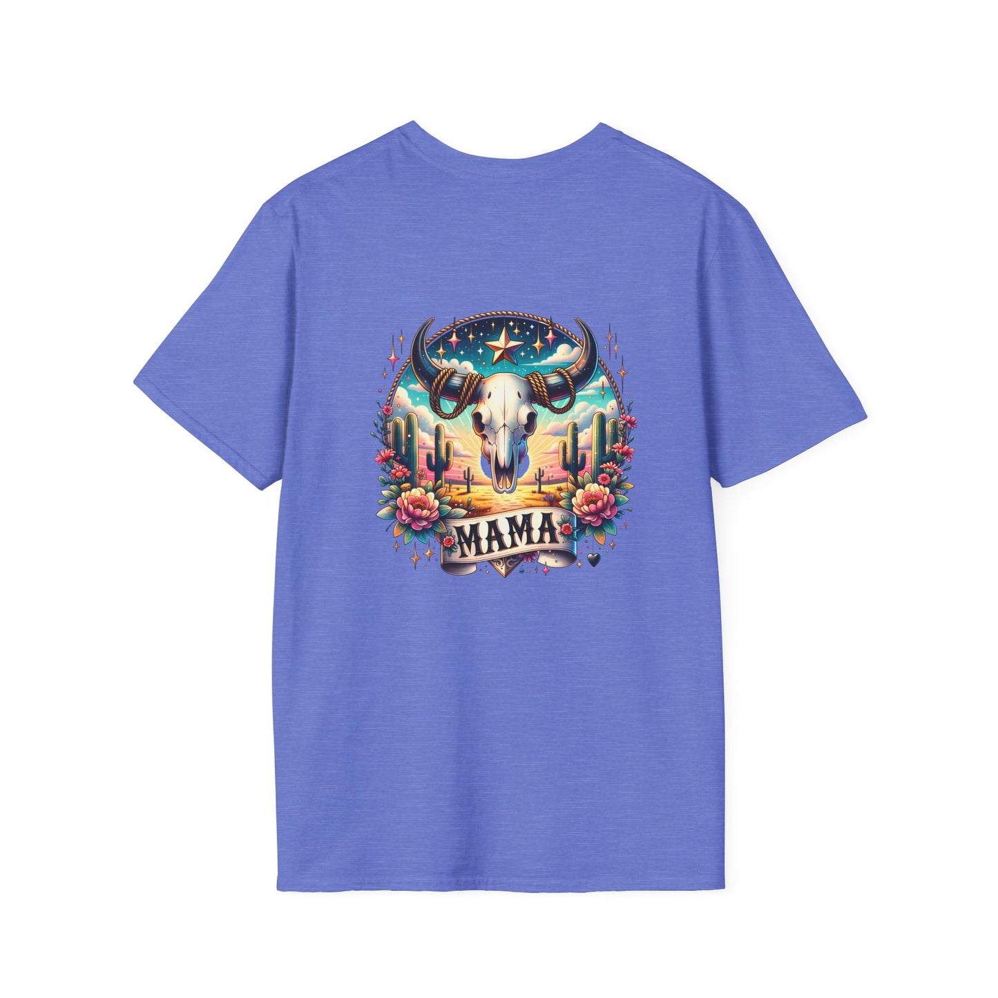 “Mama” Bull Skull Unisex Softstyle T-Shirt
