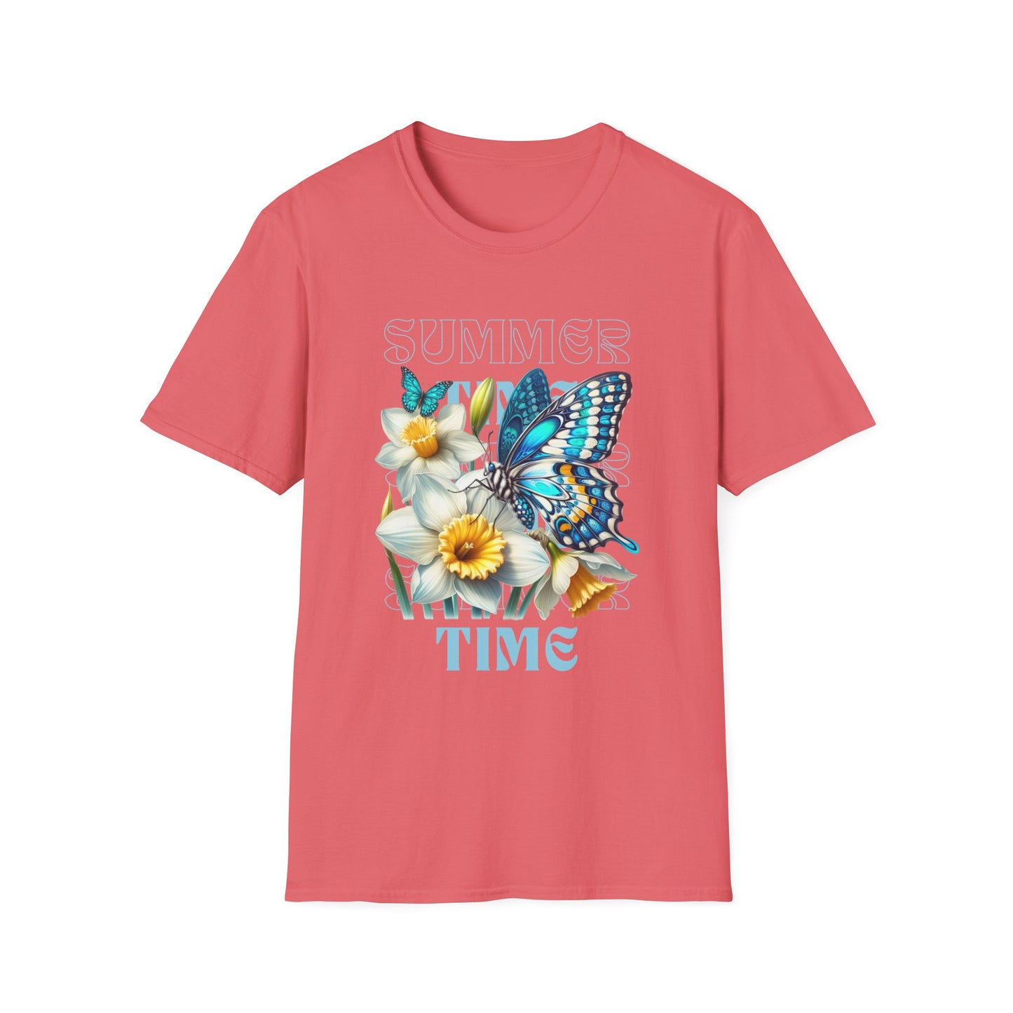 Celebrate the Joy of Summer with Our Butterfly Blooms Unisex Softstyle T-Shirt