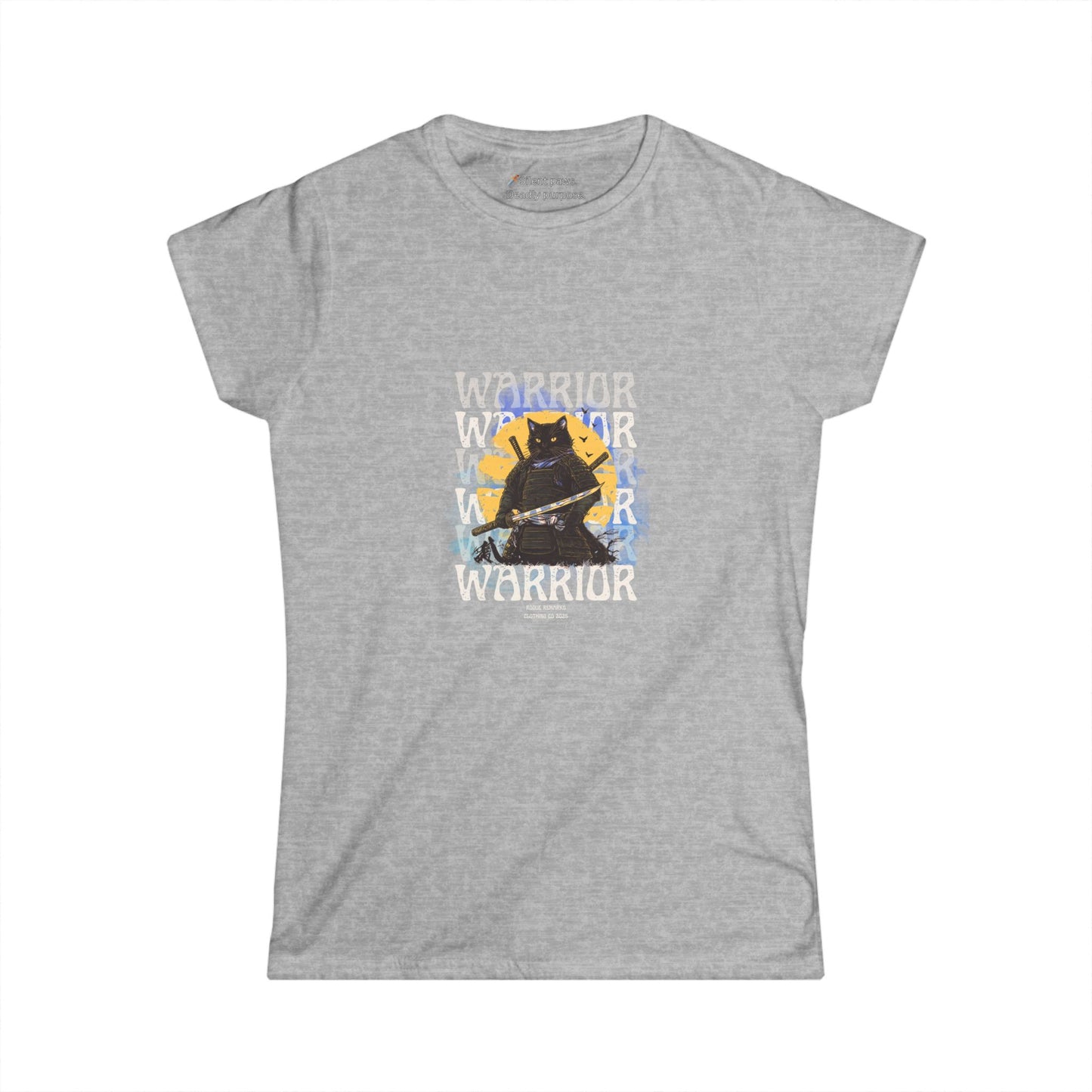 Samurai Cat Womens Softstyle Tee