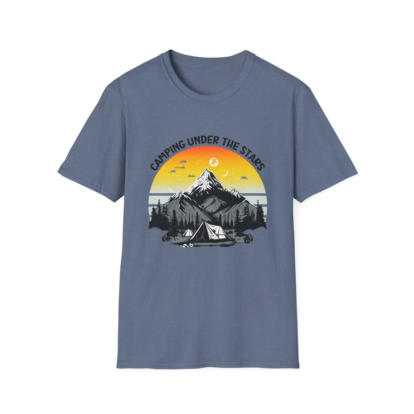 “Camping Under the Stars” Unisex Softstyle T-Shirt