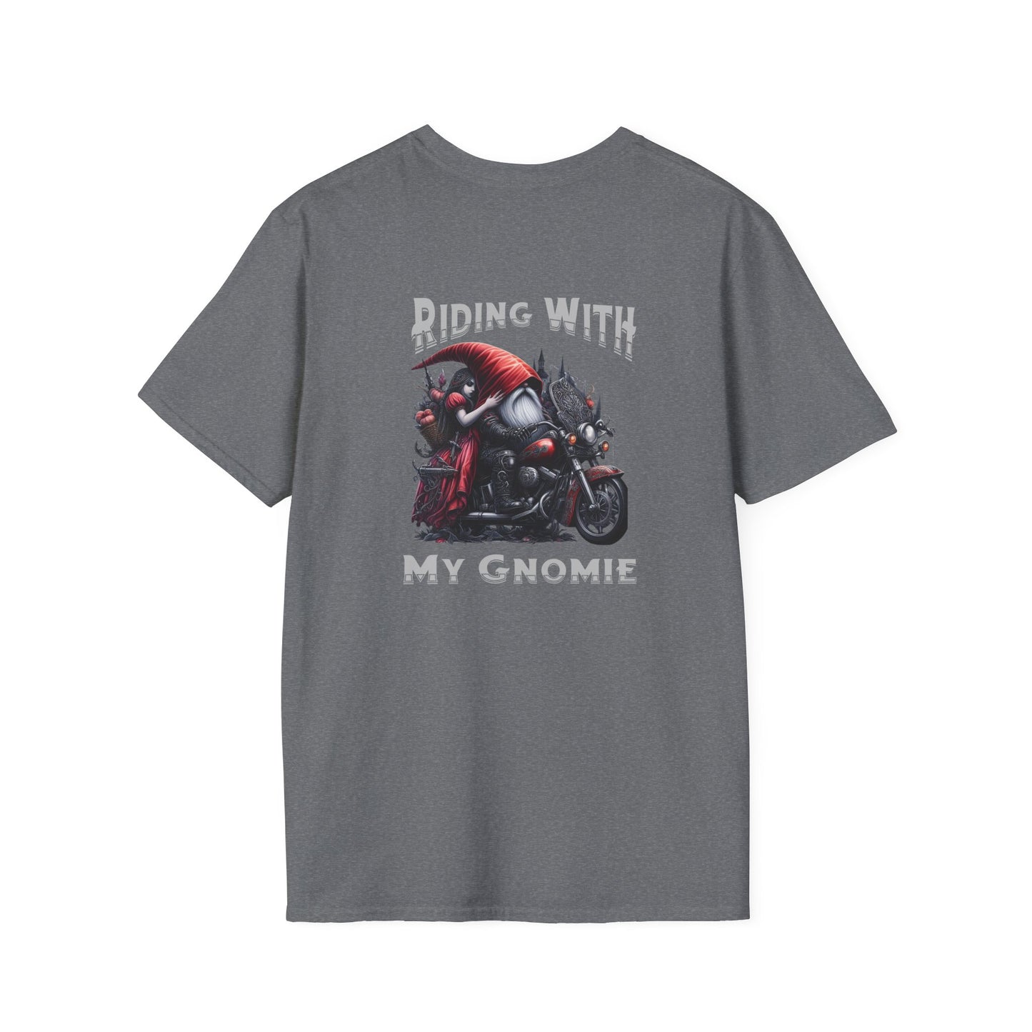“Riding with My Gnomie” Unisex Softstyle T-Shirt