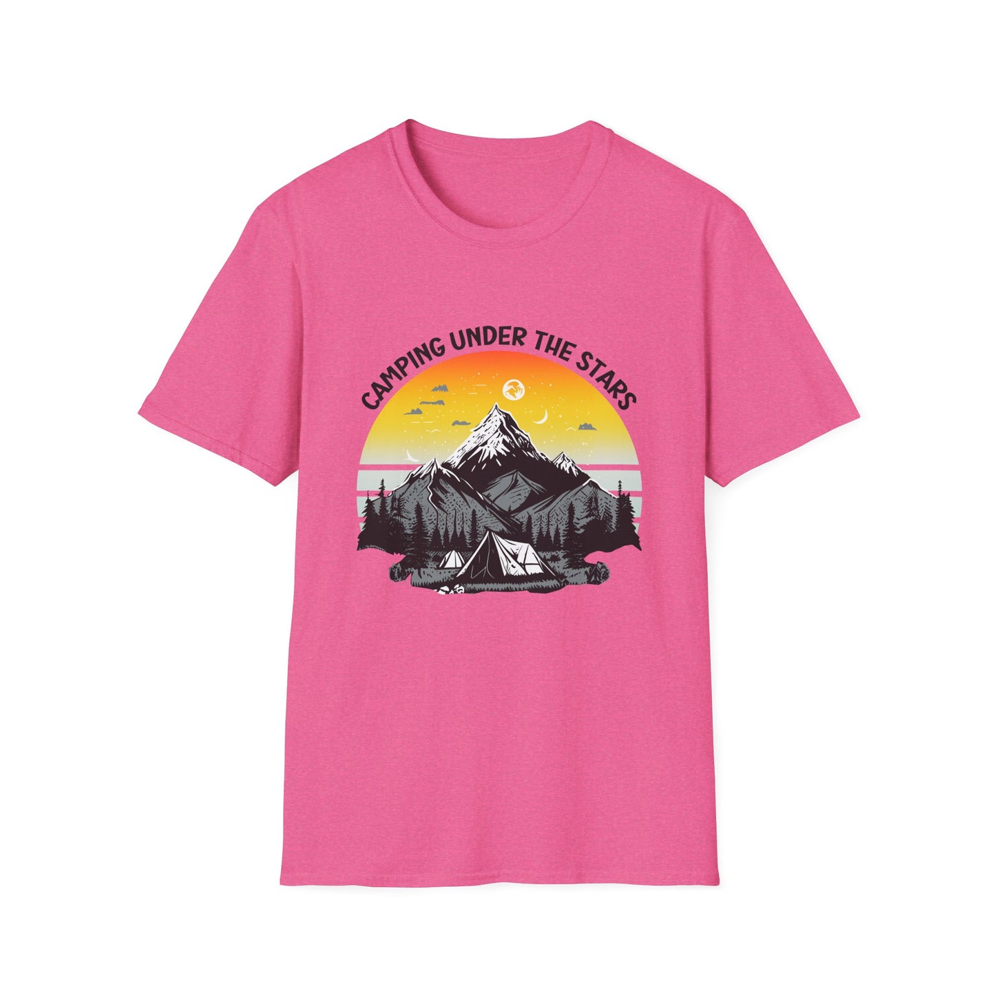“Camping Under the Stars” Unisex Softstyle T-Shirt