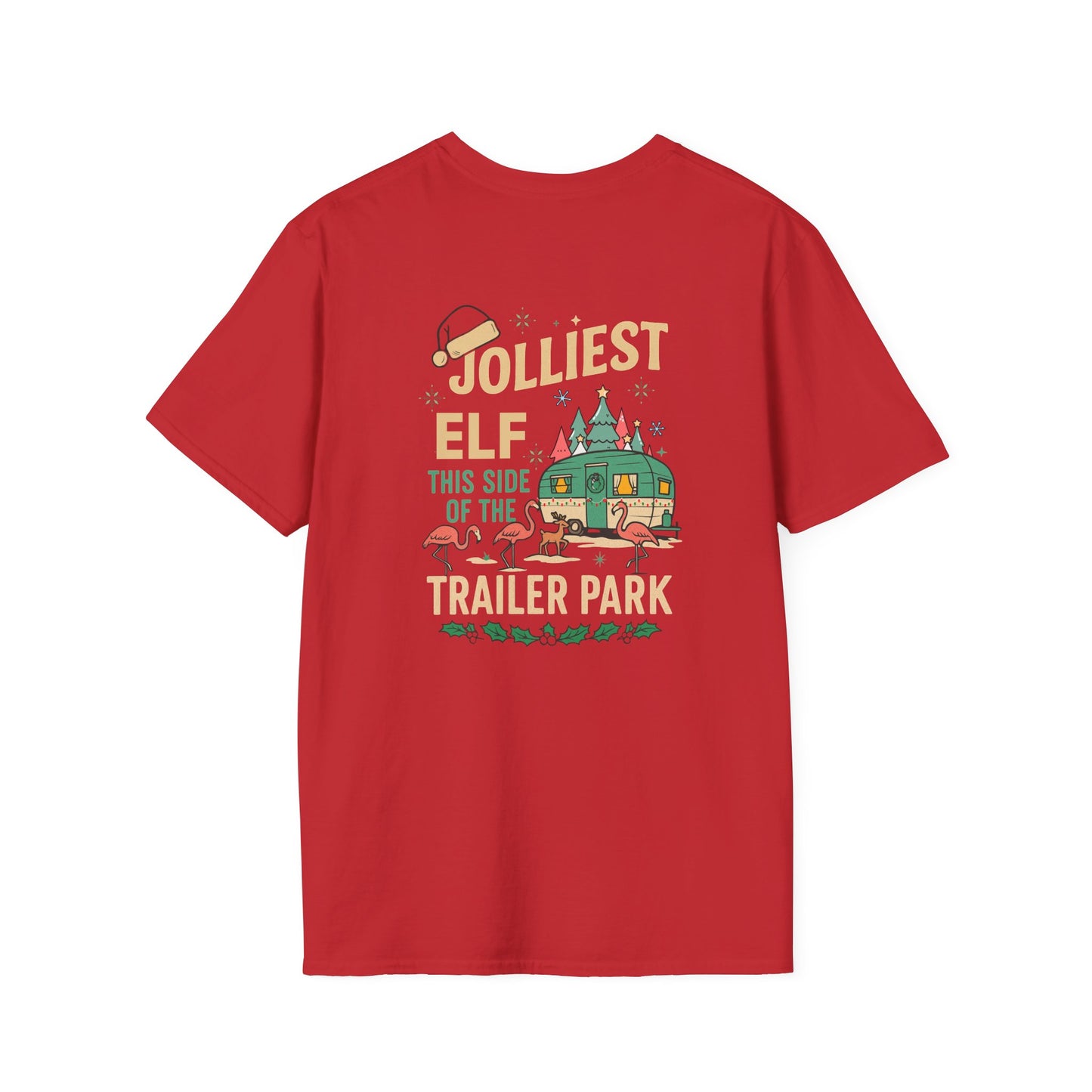 Jolliest Elf Trailer Park Christmas T-Shirt