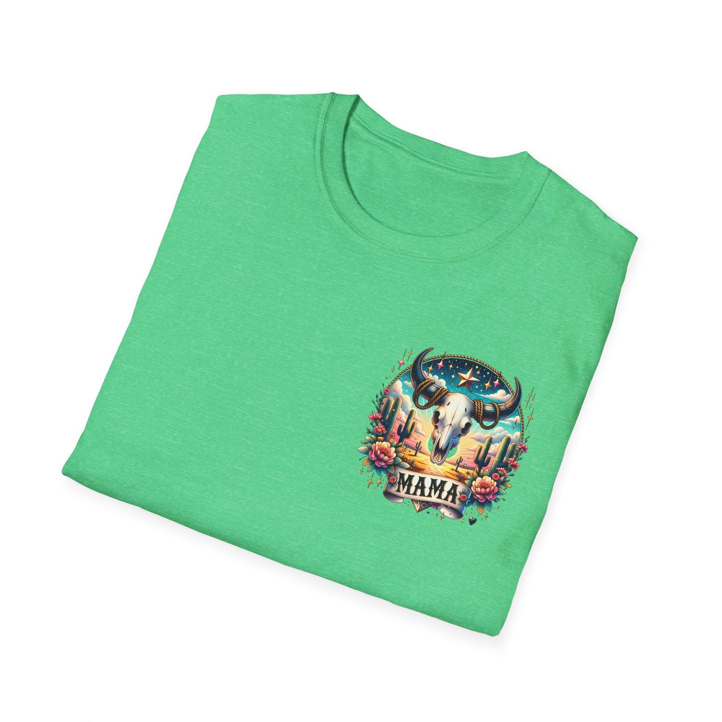 “Mama” Bull Skull Unisex Softstyle T-Shirt