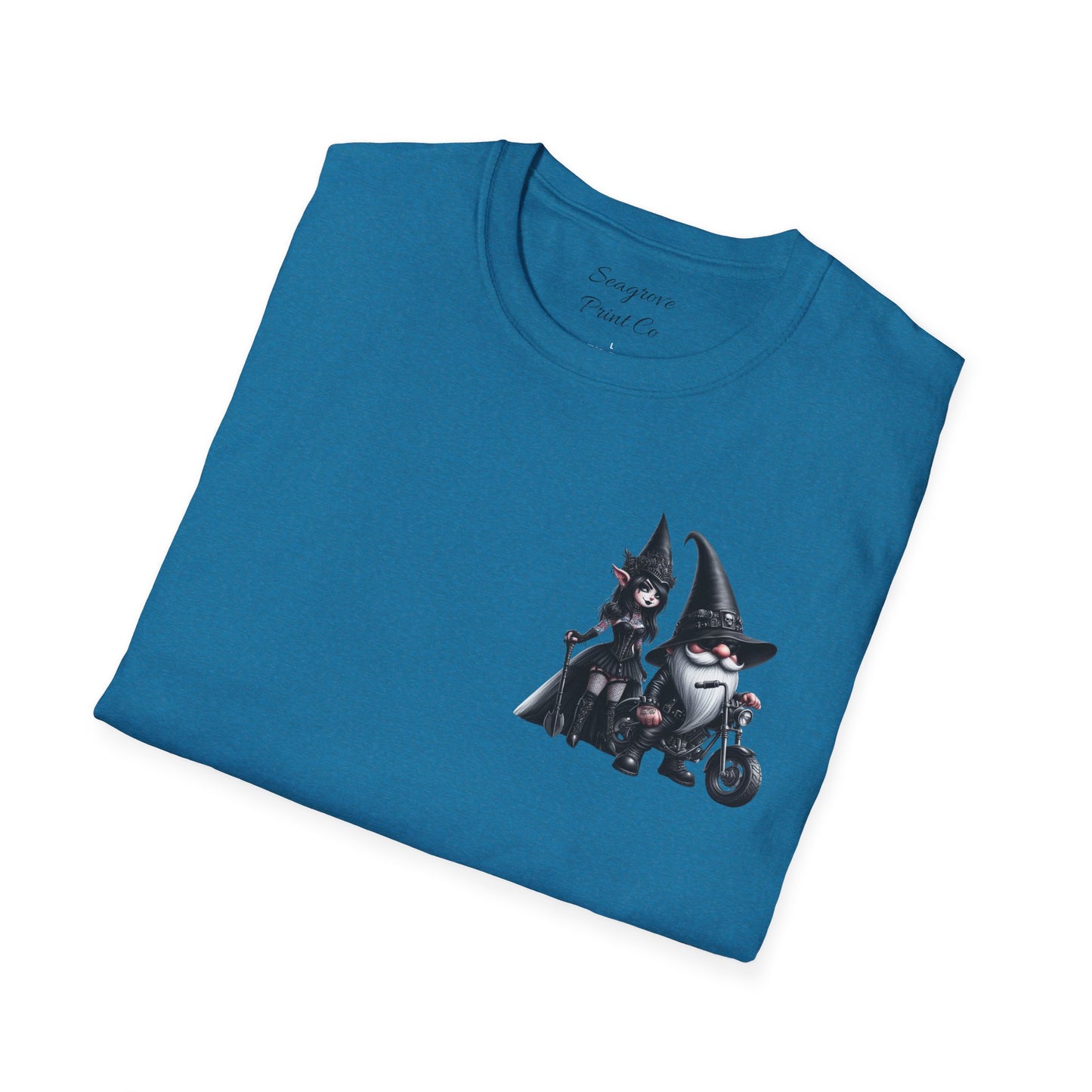 “Gothic Vibes, Midnight Rides” Unisex Softstyle T-Shirt