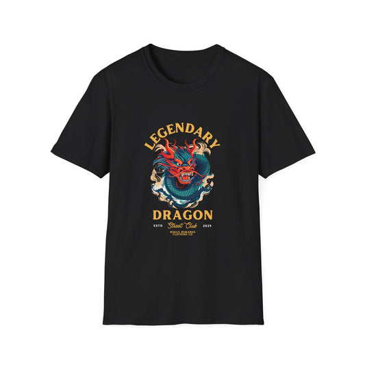 Coiled Legendary Dragon Unisex Softstyle T-Shirt