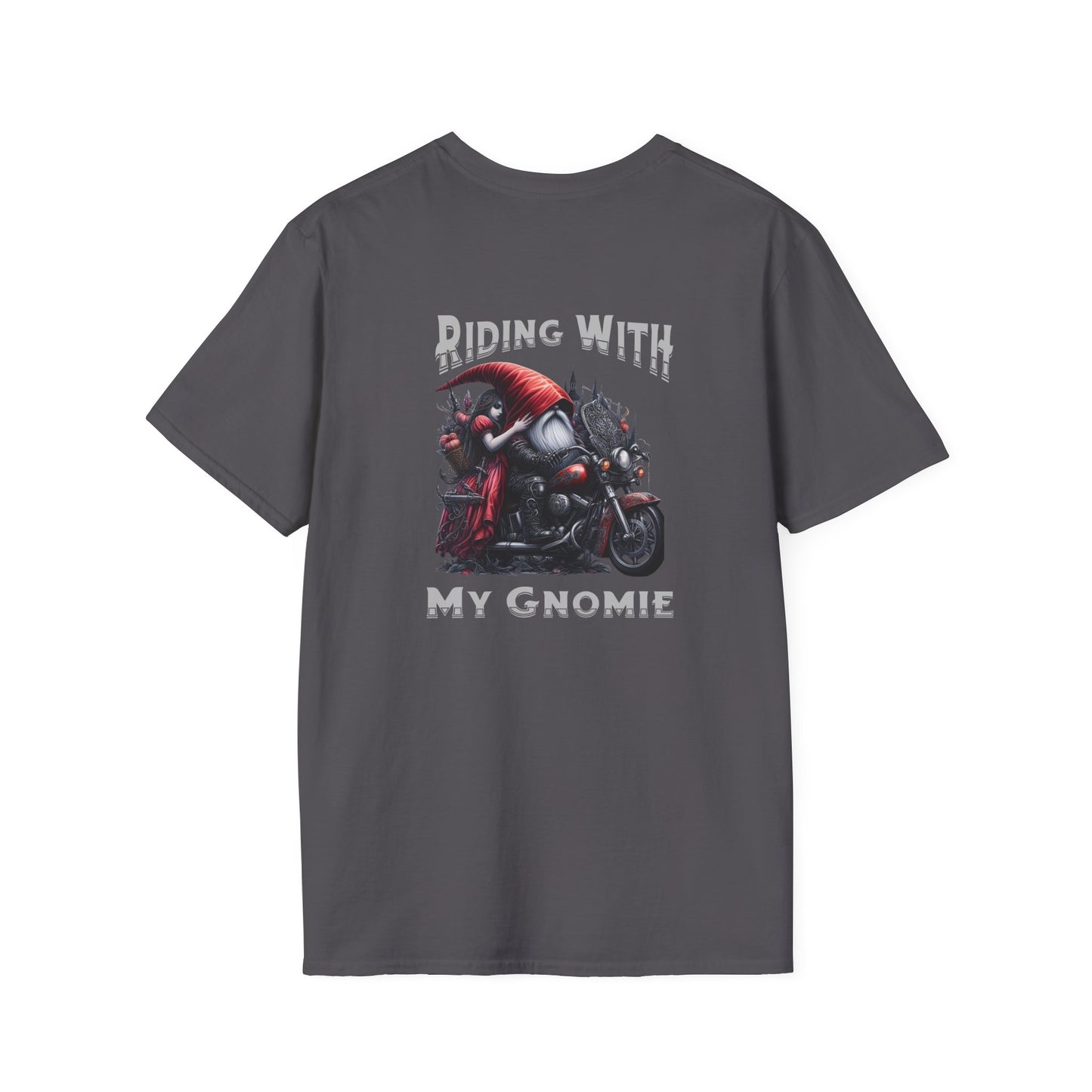 “Riding with My Gnomie” Unisex Softstyle T-Shirt