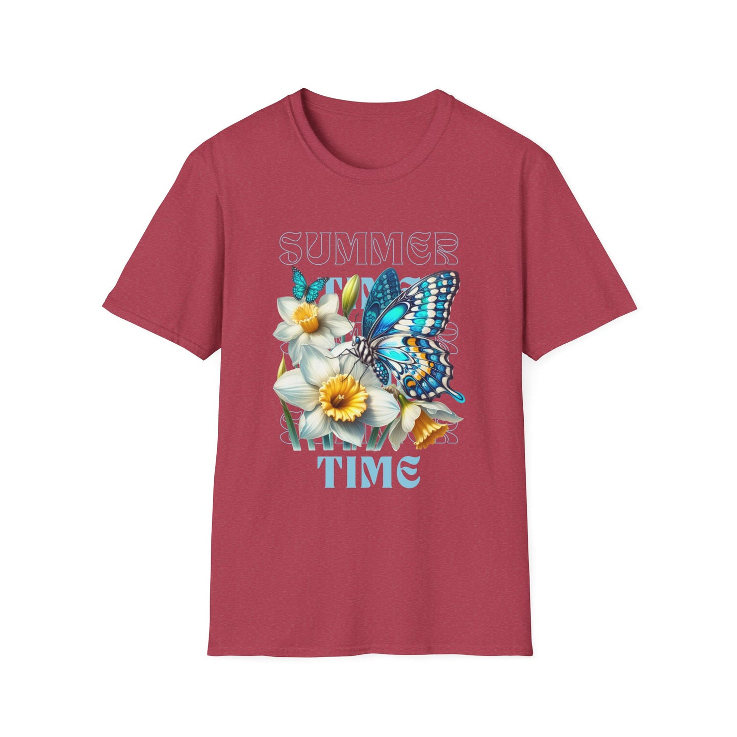 Celebrate the Joy of Summer with Our Butterfly Blooms Unisex Softstyle T-Shirt