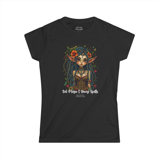 Dirt Magic & Honey Spells T-Shirt – Witchy Fae Apparel by Rogue Remarks