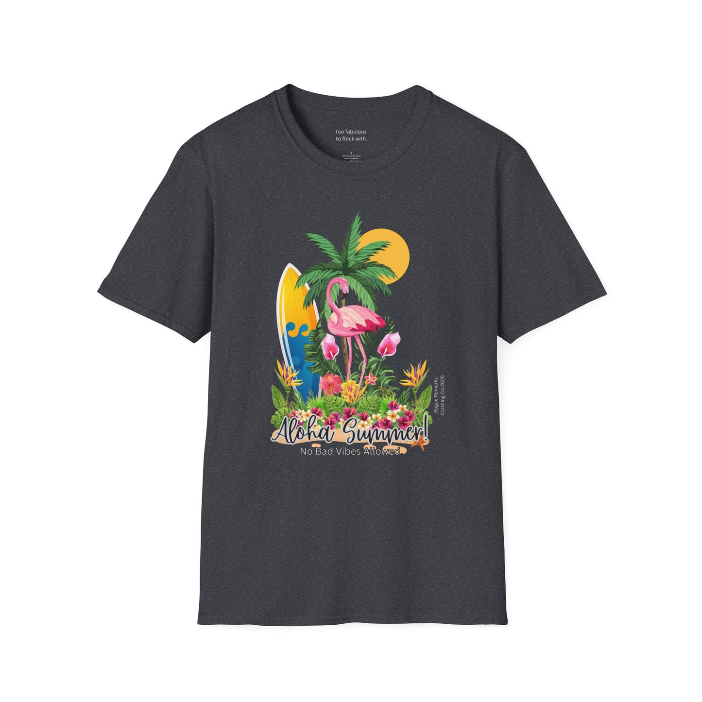 Aloha Summer – Where Sass Meets Sunshine Unisex Softstyle T-Shirt