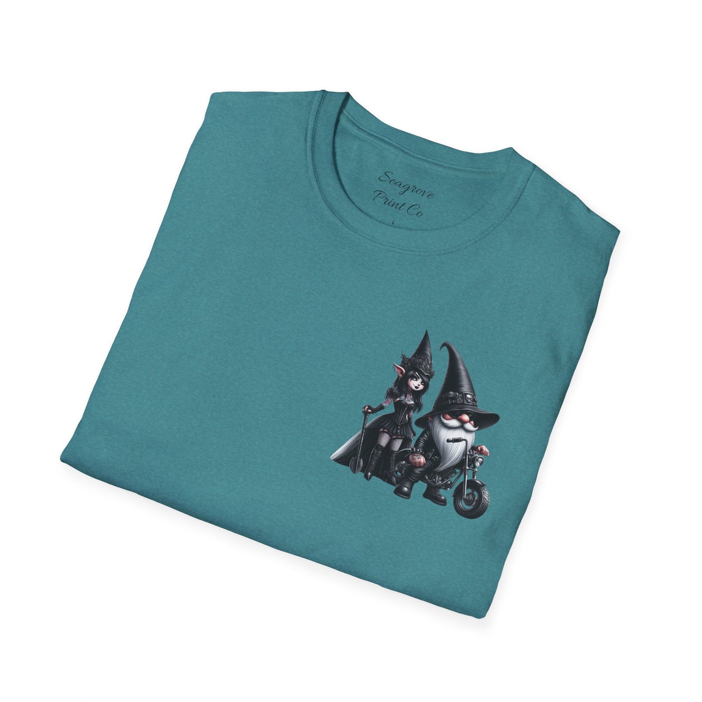 “Gothic Vibes, Midnight Rides” Unisex Softstyle T-Shirt