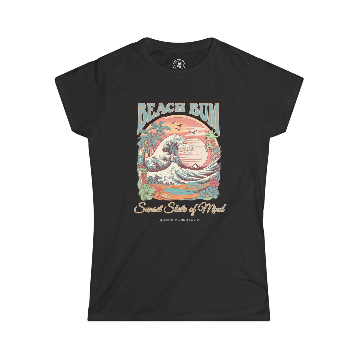 Beach Bum – Sunset State of Mind Women's Softstyle Tee