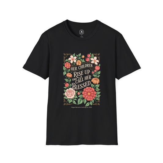 Her Children Call Her Blessed Tee – Legacy Bloom Edition Unisex T-Shirt