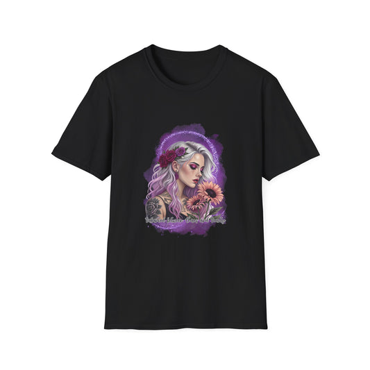 Bohemian Floral Art Unisex Softstyle T-Shirt