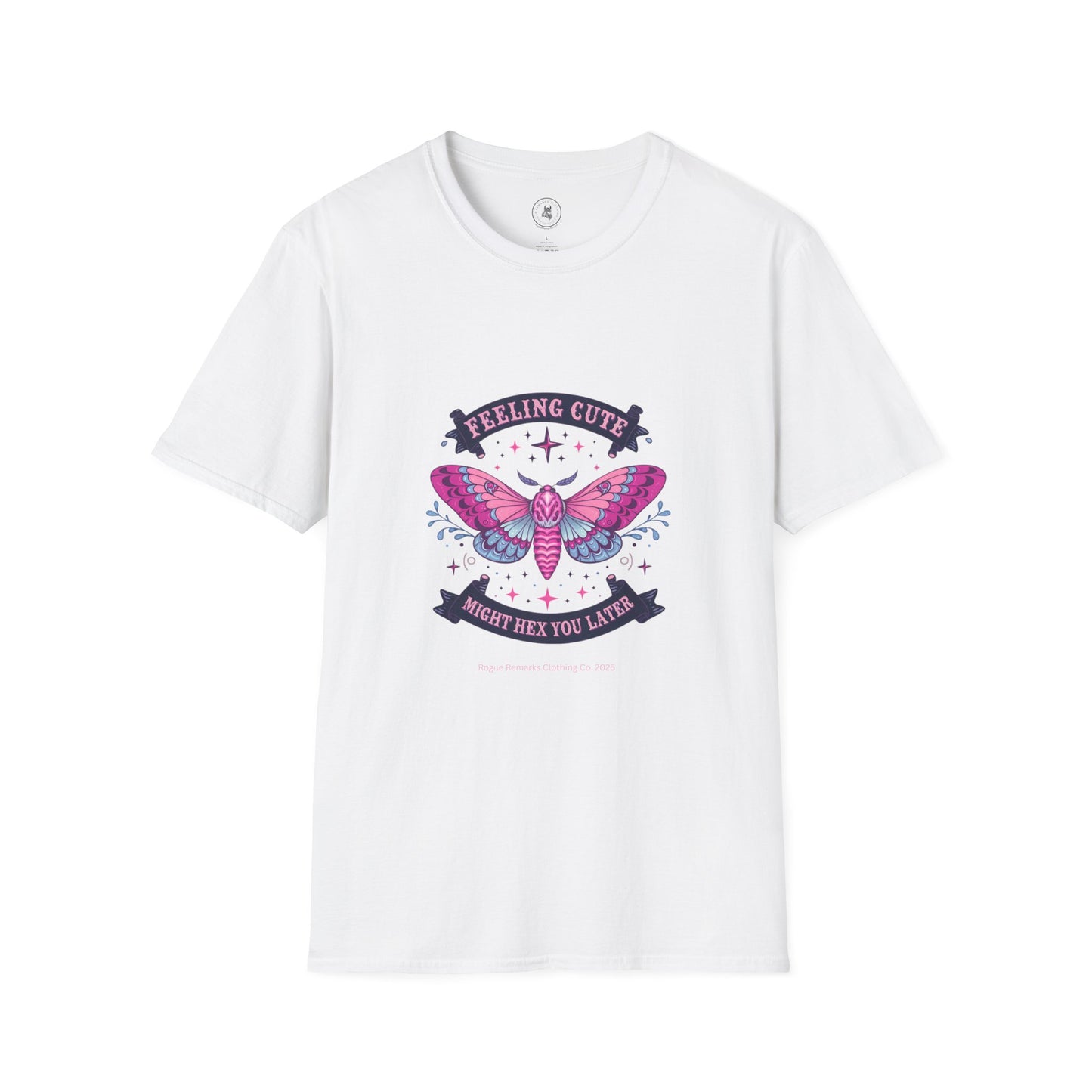 Feeling Cute, Might Hex You Later Unisex Tee – Moth Magic Edition