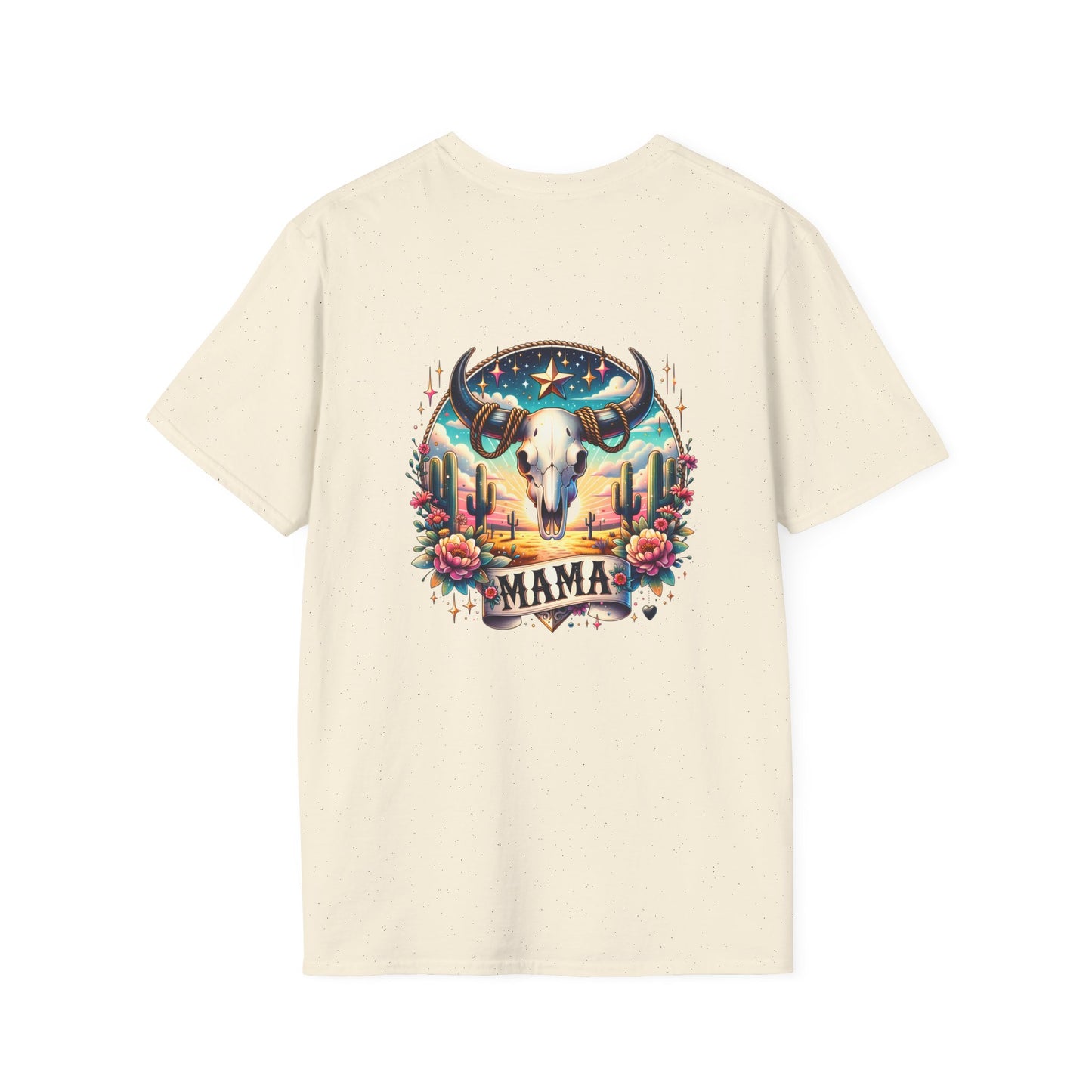 “Mama” Bull Skull Unisex Softstyle T-Shirt