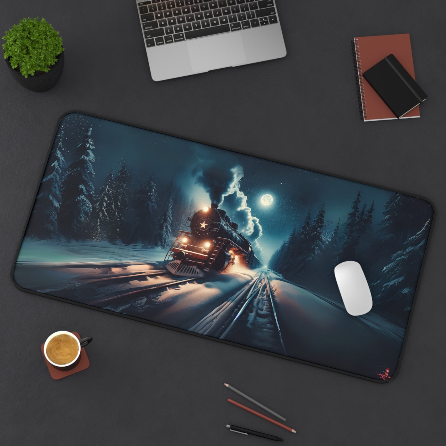 Midnight Express Gaming Desk Mat