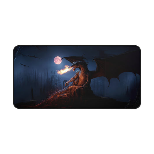 Moonfire Warden Gaming Desk Mat
