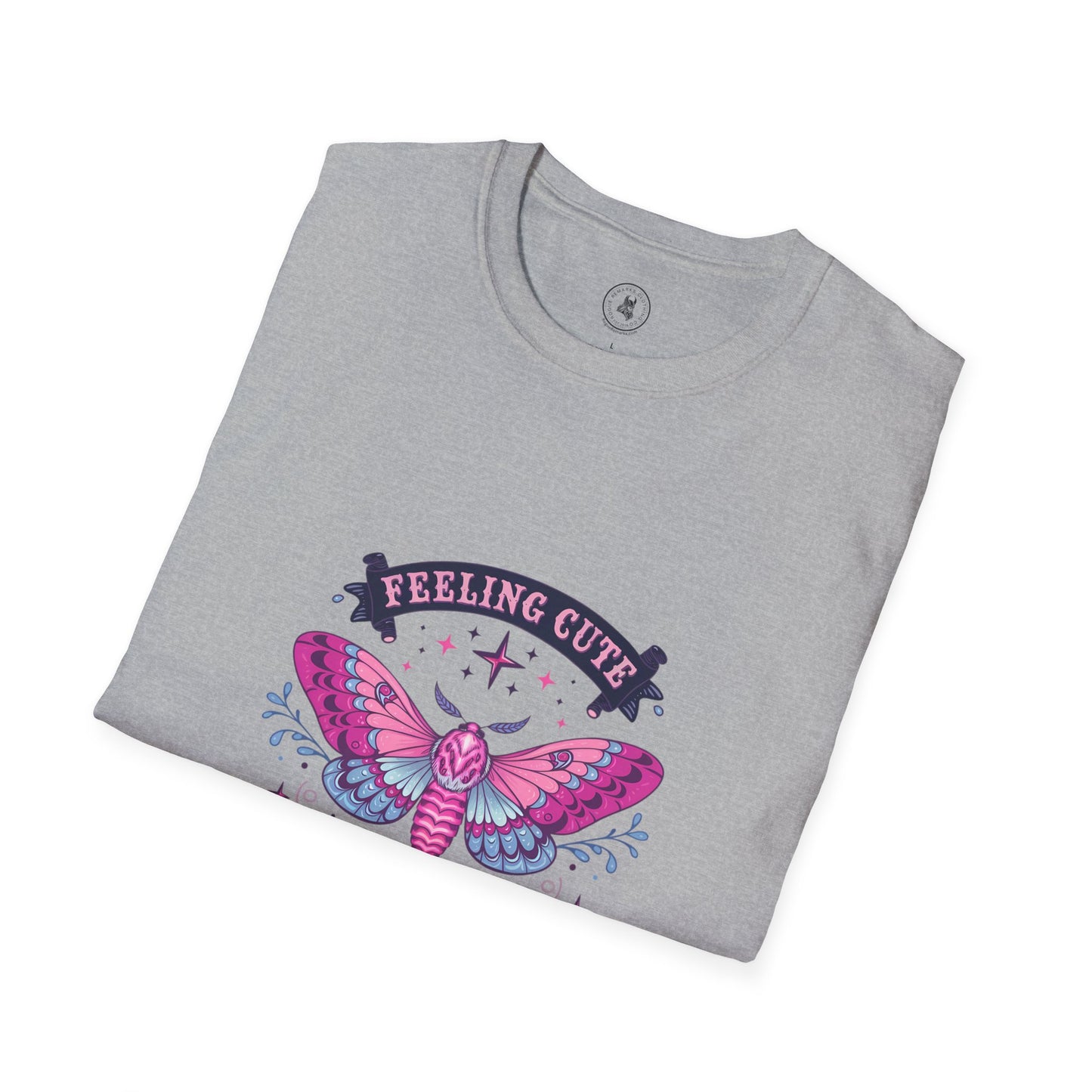 Feeling Cute, Might Hex You Later Unisex Tee – Moth Magic Edition