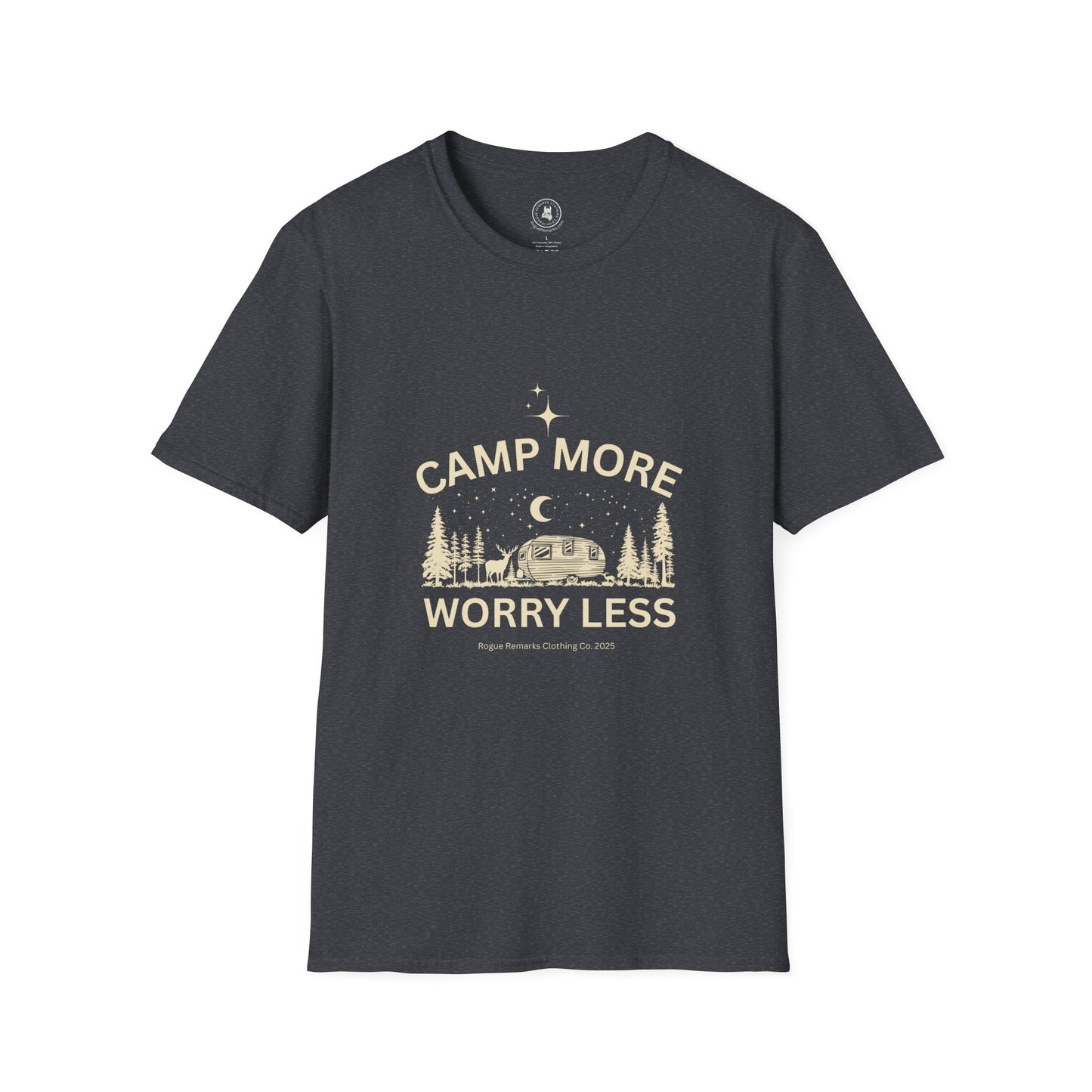 Camp More, Worry Less Tee – Stargazer Edition Unisex T-Shirt