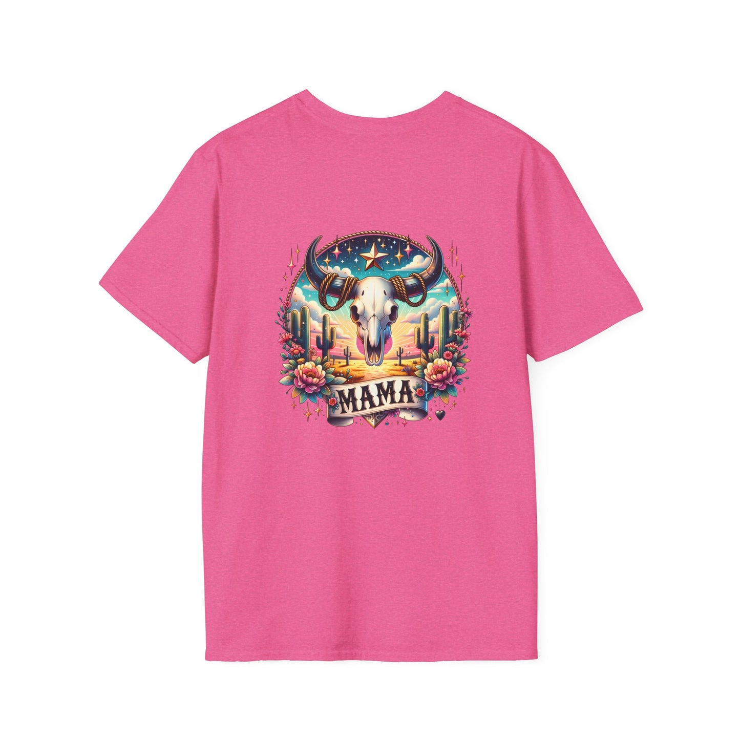 “Mama” Bull Skull Unisex Softstyle T-Shirt