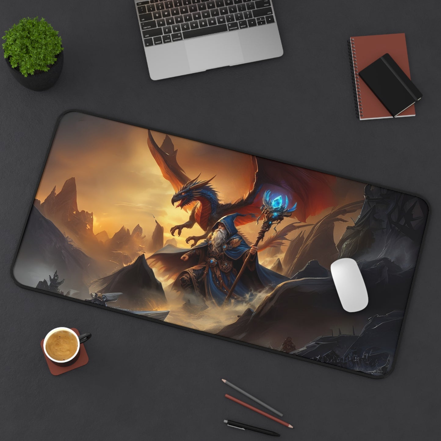 The Mage’s Last Stand Gaming Desk Mat