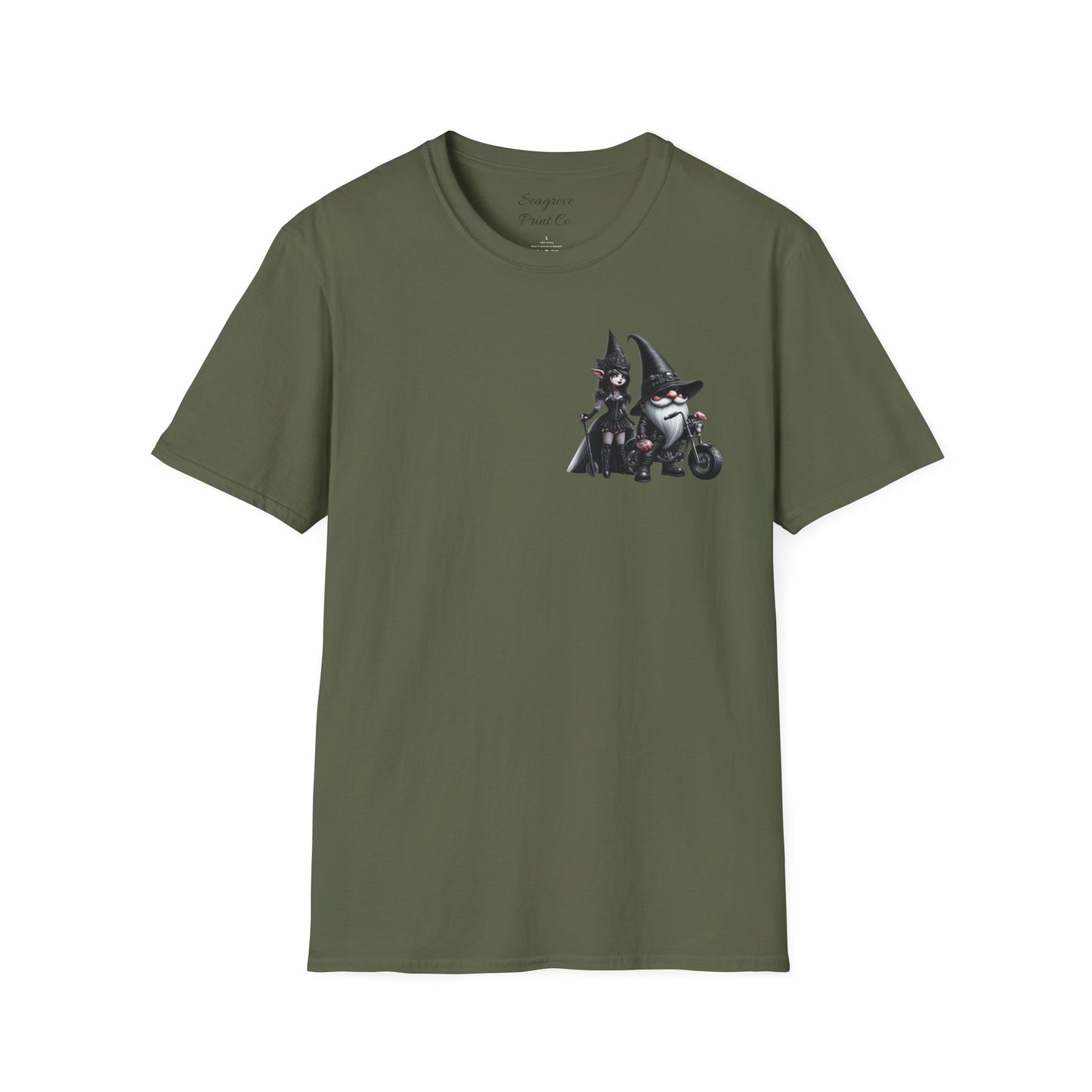 “Gothic Vibes, Midnight Rides” Unisex Softstyle T-Shirt