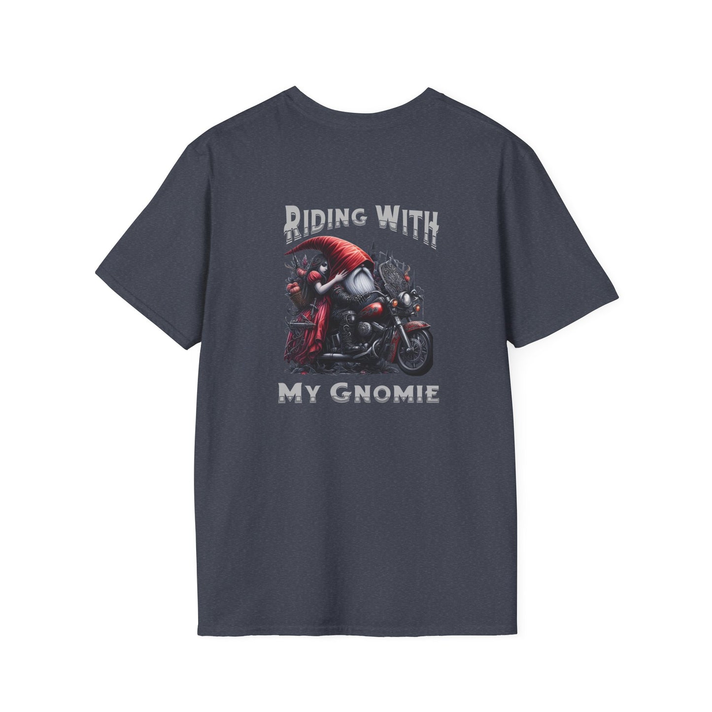 “Riding with My Gnomie” Unisex Softstyle T-Shirt