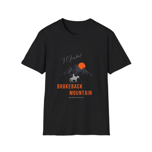 I Climbed Brokeback Mountain Unisex Softstyle T-Shirt