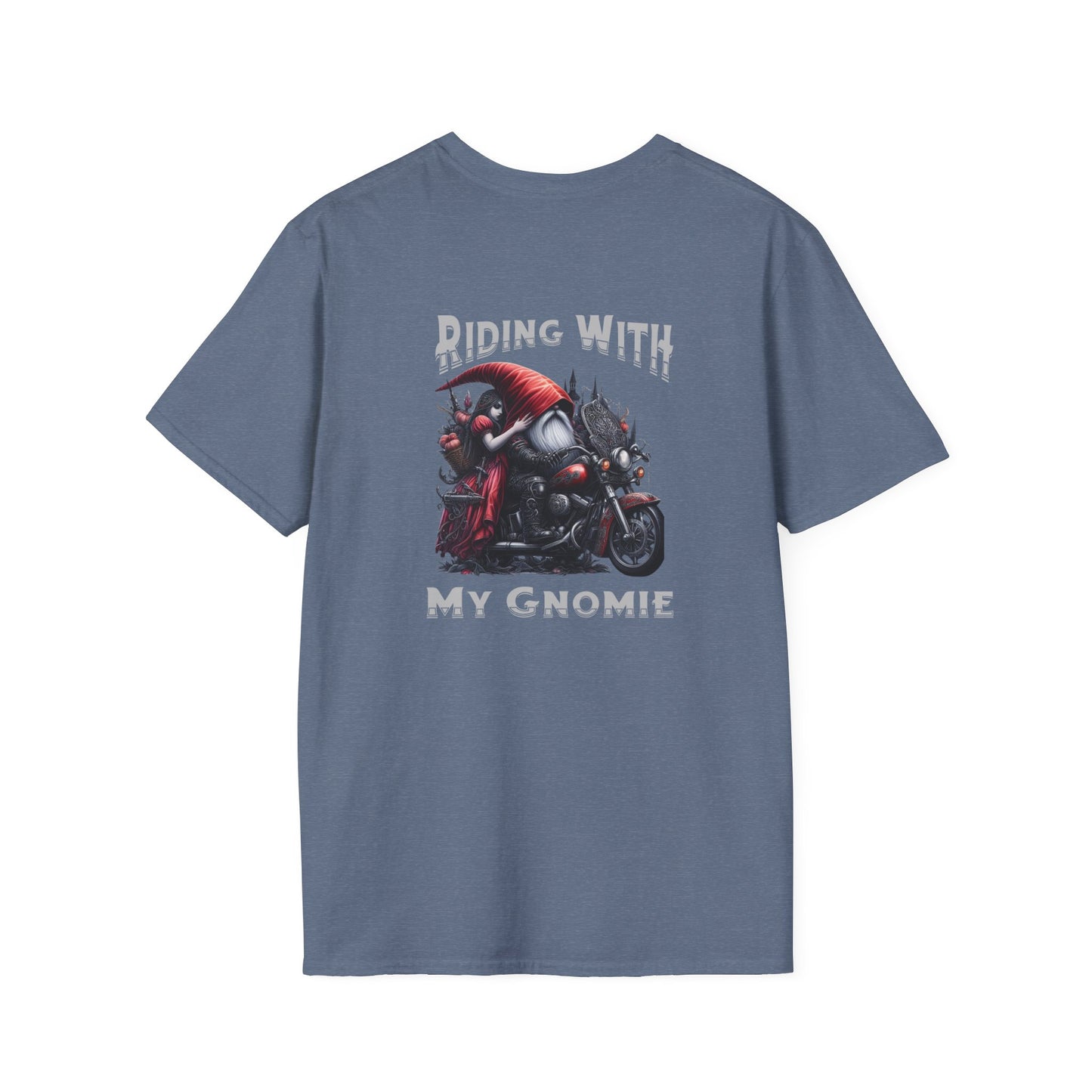 “Riding with My Gnomie” Unisex Softstyle T-Shirt