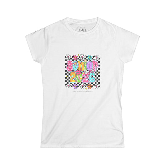 Senior 2026 – Groovy Grad Edition Women's Softstyle Tee
